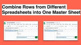 Combine Columns from DIFFERENT Spreadsheets into One Master Sheet - Google Sheets