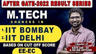 M.Tech Chances in IIT Delhi & IIT Bombay Based on GATE score | EE & EC | Analysis by Chandan sir