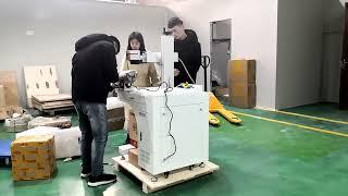 Mastec fiber co2 laser marking machine packed procedure