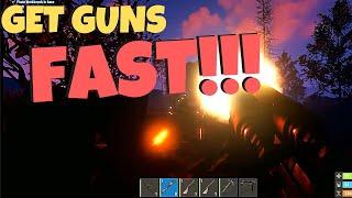 Rust: How to get a Gun Fast | Rust 2021 Beginner Gun Guide