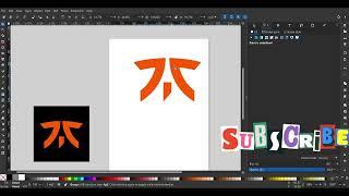 Making of fnatic logo using Inkscape | #fnatic #inkscape