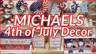 MICHAELS 4TH OF JULY PATRIOTIC DECOR 2023 SHOP WITH ME