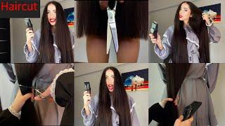 OMG HAIRCUT Measuring hair length before and after cutting (Patreon full video 25 minutes)