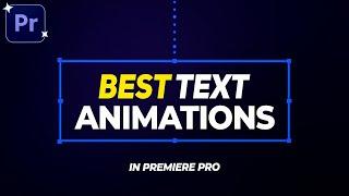 Make STUNNING Text Animations in Adobe Premiere Pro