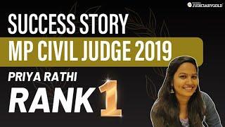 Success Story of Civil Judge | MPCJ RANK-1 2019 | Madhya Pradesh Civil Judge | Civil Judge Topper