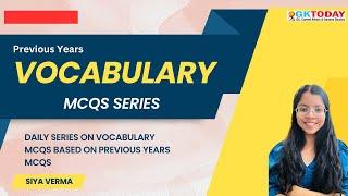 DAILY VOCABULARY SERIES #1: 50 Words in 15 Minutes - SSC Exam Special