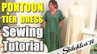 pontoon tier dress sewing tutorial