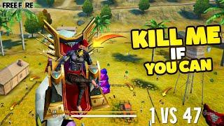 KILL ME IF YOU CAN || 1 vs 47 in Melee Custom || Free Fire Desi Gamers