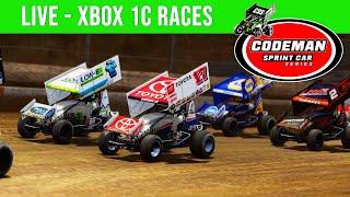 LIVE - CODEMAN- XBOX WEEKLY 1C SPRINT CAR RACES