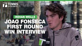 Joao Fonseca Dreams of Becoming World No. 1 | 2025 Indian Wells