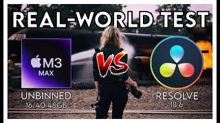 MacBook Pro M3 MAX  vs DaVinci Resolve 18: Real-World Test