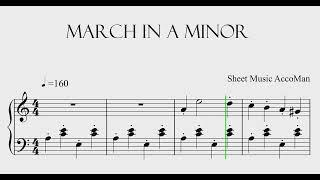 Sheet Music AccoMan March In A Minor Sheet Music