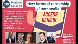 New forms of censorship of new media