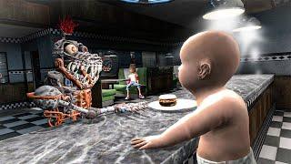 My Baby Keeps Opening Restaurants for Monsters in Gmod?! (Full Movie)