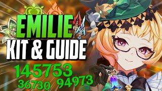 ÉMILIE SERA RAYONNANTE ! Pre-Guide & KIT COMPLET / Teams, Artéfacts, Armes & Avis - Genshin Impact