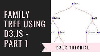 Family Tree using D3.js (From D3.js Course) - Part 1