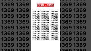 Let See How Genius You are - Find 1396 #Shorts