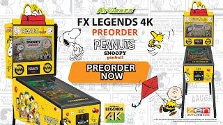 FX Legends 4K Pinball CEP Peanuts First Glimpse into Epic Peanuts Pinball Adventure!