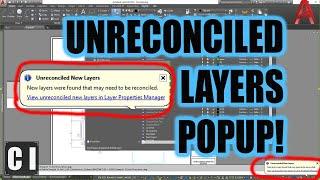 AutoCAD Unreconciled Layers Fix & Explanation! Unreconciled vs Reconciled Layers