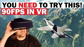 This FLIGHT SIM is AMAZING IN VR! 90FPS is EASY | STUNNING GRAPHICS & NO STUTTERS!