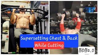 Don't start back day with Pull-ups???Supersetting Chest and Back while cutting. #chestday #backday