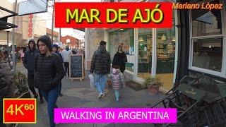 4K⁶⁰ -  MAR DE AJÓ ️ - ARGENTINA - Walking tour - TRAVEL 