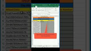 Excel Trick: How to separate Numbers & Text from mixed Data.