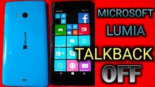 ALL MICROSOFT LUMIA TALK BACK OFF | DISABLE NARRATOR | MICROSOFT ACCESSIBILITY PHONE |  ManojRawal