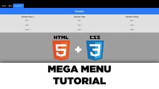 CSS – Mega Menu Tutorial