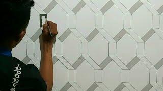 IDE KREATIF CAT TEMBOK 3D | LUKISAN DINDING 3D | 3D WALL PAINTING CREATIVE IDEAS