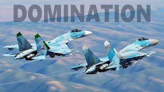 Flankers Rule The Air | DCS | Su-27 | Contention 80's