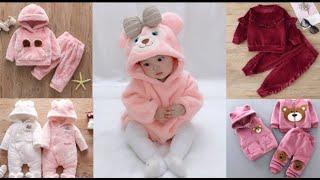 Baby girl winter outfit collection || beautiful trending 1 Year baby winter dress designs 2023 |