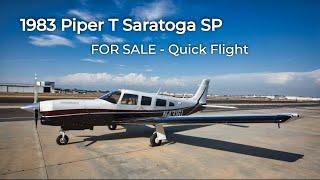 #43 1983 Piper T Saratoga SP For Sale - Full Glass Panel