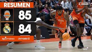 Valencia Basket - Real Madrid (85-84) RESUMEN | Liga Endesa 2024-25