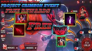 Project Crimson Event All Rewards | free fire project crimson event | project crimson event confirm