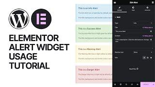 How To Use Notification Bar in WordPress For Free? Alert Widget Elementor Plugin Tutorial ️