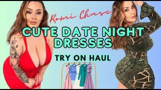 Romi Chase - Curvy TRY ON HAUL, Date Night Dresses for Busty, Thick Girls