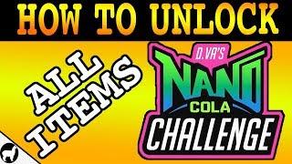 How to Unlock All Sprays in D.Va's Nano Cola Challenge | Overwatch