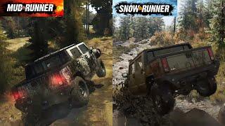 The Reason Mudrunner is Better than Snowrunner | Mudrunner vs Snowrunner in Physics Simulation