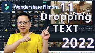 Dropping Text Effect - Filmora Tutorial For Beginners