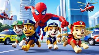 PAW Patrol Ultimate Rescue Missions | Guess The Right Door Chase Rubble Into The Spider-Verse (2024)