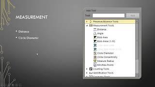 Tools for Part Inspection using Cognex In-Sight Software Easy Builder