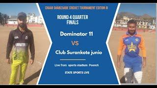 #Live Dominator 11 Vs Star Club Surankote junior  State Sports Live