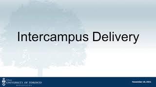 Intercampus Delivery