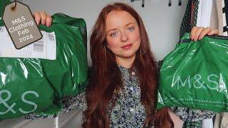MARKS AND SPENCER HAUL | M&S Clothing Try on Haul February 2024