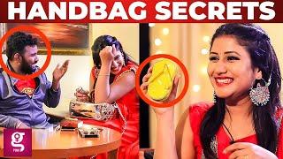  இத Secret-ஆ வச்சுக்கோங்க..,வெளிய சொல்லிடாதீங்க..! - Alya Manasa's Glamorous Handbag Secrets