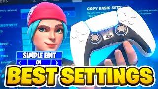 *NEW* Best Controller Simple Edit Settings + Sensitivity For Chapter 6! (Fortnite Tutorial)