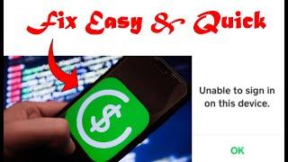  Fix Cashapp Unable To Sign In On This Device
