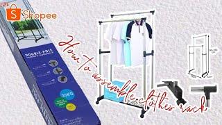 How to assemble clothes rack | from Shopee