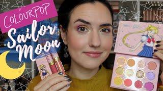 ColourPop + Sailor Moon Pretty Guardian Palette | Swatches of EVERYTHING + Tutorial